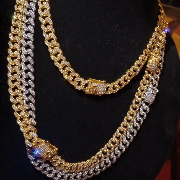 10mm Double Row Tennis Chain Necklace 182ct Lab Sim VVS1  18\